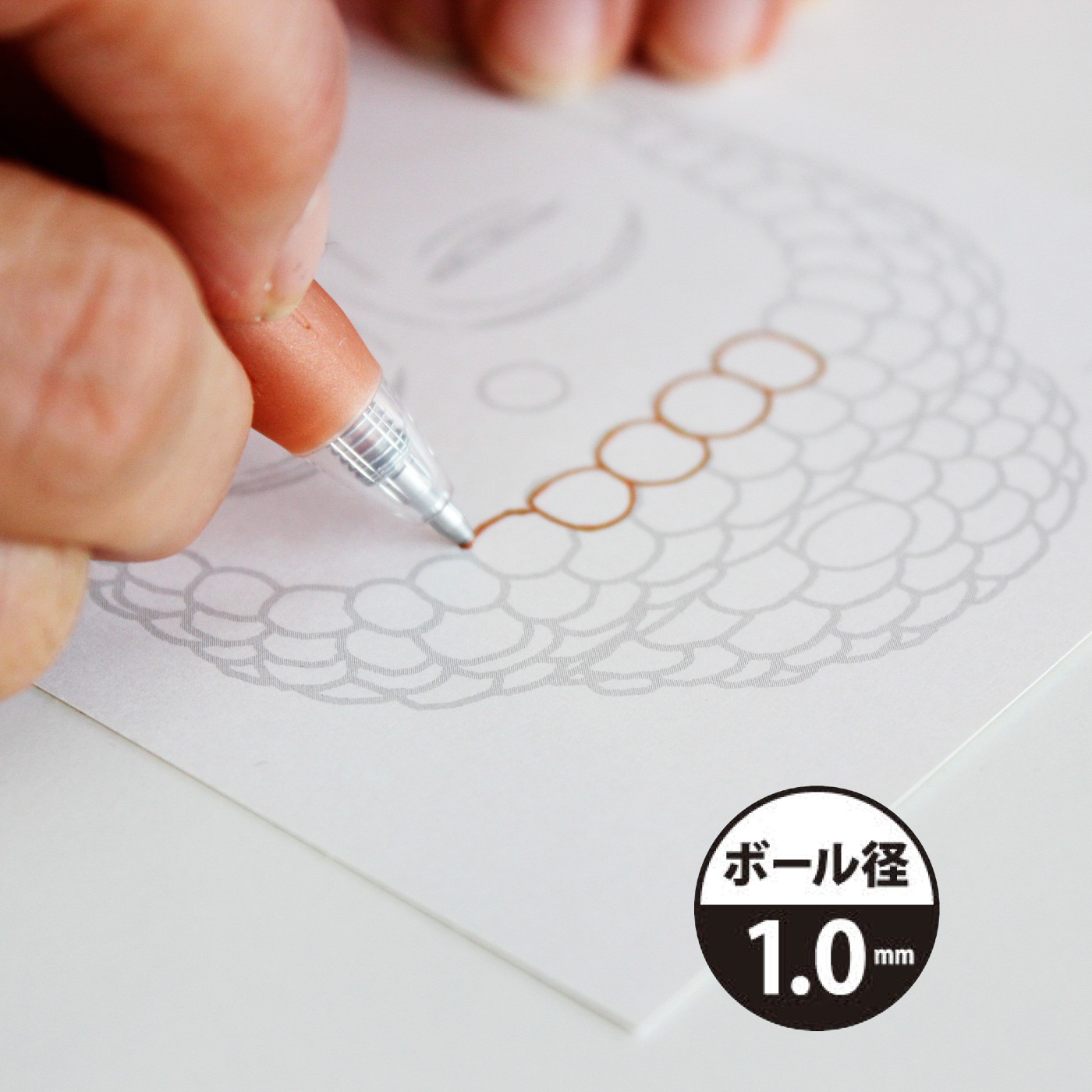 スキマ時間に仏さまを描いてスッキリ！　ＳＡＲＡＳＡクリップ仏像なぞりぬり絵1.0ｍｍ（10色セット）